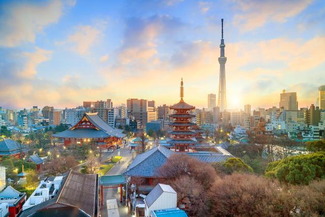 Uitzicht over Tokyo