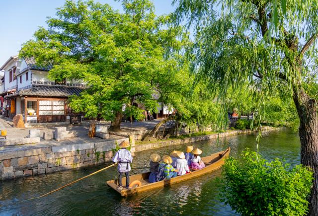 De kanalen van Kurashiki