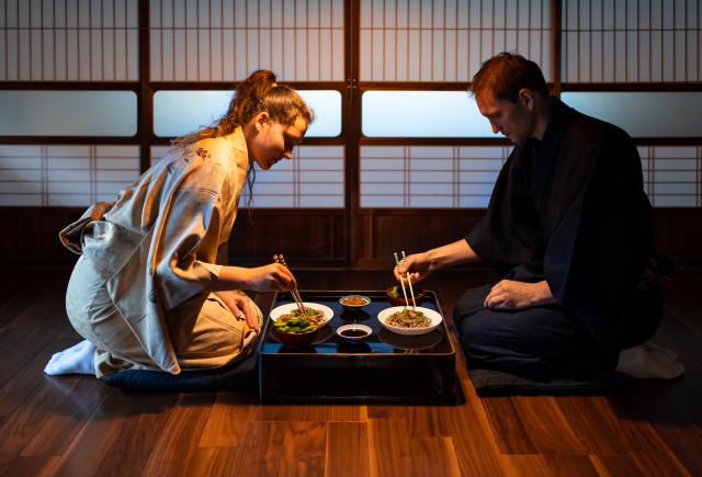 Traditioneel diner in een ryokan