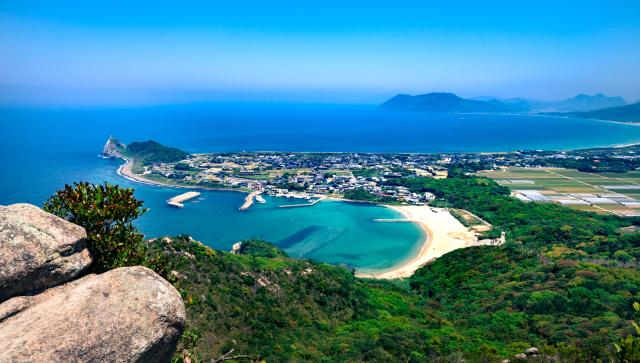 Uitzicht vanaf Mount Tateishi, Itoshima, Fukuouka