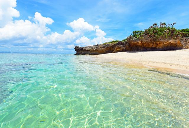 Strand op Okinawa