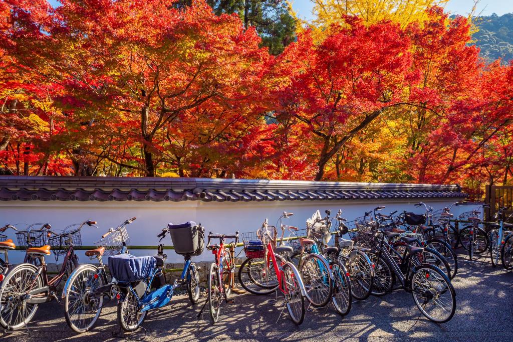 Fietsen in Kyoto