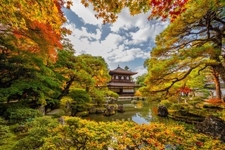Ginkaku-ji Tempel in de herfst, Kyoto
