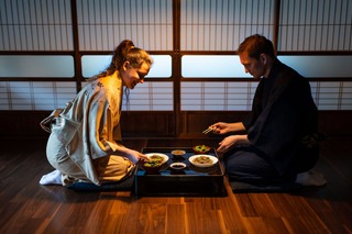 Een traditionele maaltijd in een ryokan