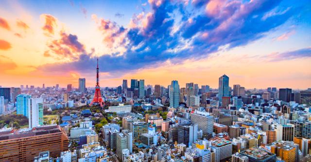 Luchtfoto van Tokio